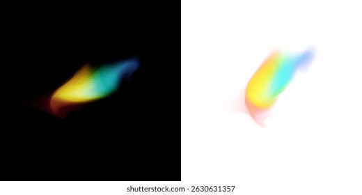 Dreamy Gradient Wave PNG Color Flow Effect for Creative Design Backgrounds