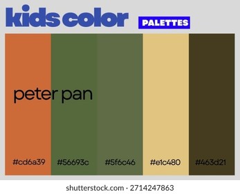 Sonhador harmonia Peter Pan projetado para crianças apresentando criativo equilibrado paleta inspirando imaginação criatividade divertida aprendizagem todos os dias