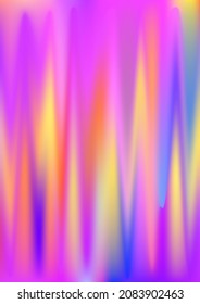 Dreamy hologram gradient background. Iridescent pastel holo texture. Holographic vaporwave digital pattern. Pearlescent vanilla vector backdrop. Spectrum blur aura gradient fluid design.