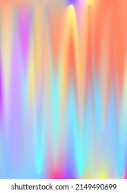 Dreamy hologram gradient background  Iridescent holo texture  Holographic rainbow neon pattern  Pearlescent shiny vector backdrop  Spectrum blur aura gradient fluid surface 