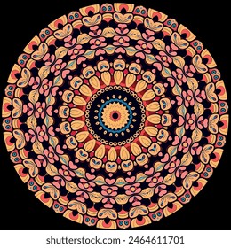 Caleidoscopio de ensueño: Patrón de Mandala multicolor 