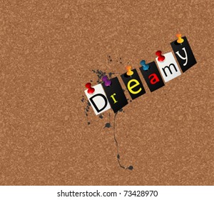 Dreamy notice concept
