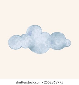 Ilustración de elemento de nube en pastel de ensueño