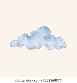 Ilustración de elemento de nube en pastel de ensueño