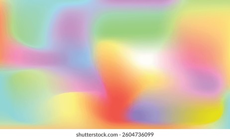 Dreamy Pastel Gradient mesh Background. gradient  blurred colorful abstract. vector design wallpaper. Gradient Design Template. Soft Hues Texture.