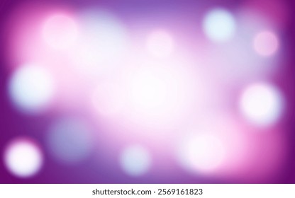 Dreamy Purple and Pink Bokeh Background. Soft Blurred Lights in Pastel Tones, Background decoration