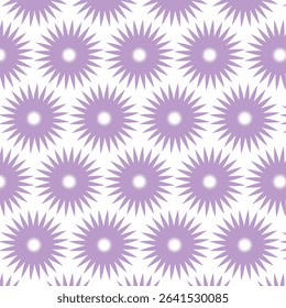 Dreamy Purple Sun Pattern with Inner Circle