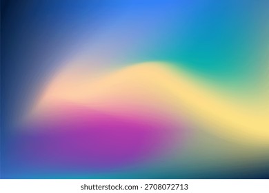 Fondo de degradado de color de arco iris de ensueño con desenfoque suave y luz Abstractas estética