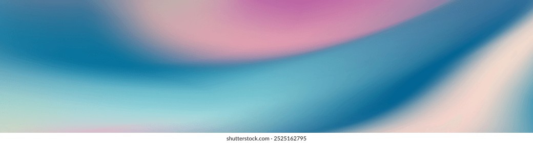 Banner abstrato sonhador e refrescante com tons oceânicos fluentes. Perfeito para projetos de verão, viagens e spa.