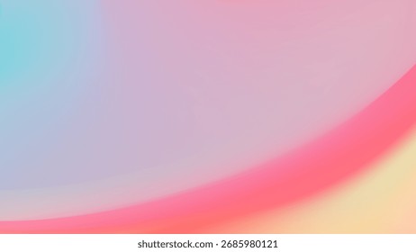 Un fondo abstracto de ensueño y romántico con una onda suave y brillante de color rosa pastel, 