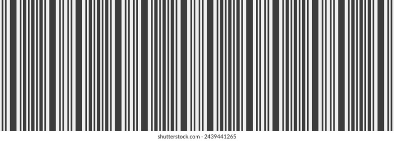 Dreamy stripe background lines, stylish texture textile fabric. Direct pattern seamless vertical vector in white and grey color.