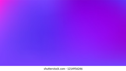 Dreamy Vibrant Blue Purple Gradient Vector Background. Sunrise, Sunset, Sky, Water Color Overlay Neon Design Element. Dreamy Unfocussed Holograph Luxury Texture. Minimal Tech Color Digital Gradient