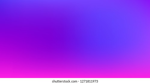 Dreamy Vibrant Blue Purple Gradient Vector Background. Neon Color Overlay, Sunrise, Sunset, Sky, Water Design Element. Dreamy Unfocussed Holograph Luxury Texture. Digital Minimal Tech Gradient Paper 