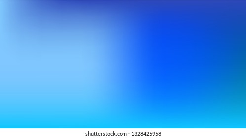 Dreamy Vibrant Blue Purple Gradient Vector Background. Neon Color Overlay, Sunrise, Sunset, Sky, Water Design Element. Luxury Trendy Holograph Defocused Texture. Minimal Tech Color Digital Gradient