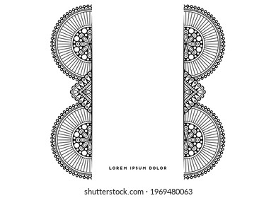 Dreamy wallpaper with mandala pattern