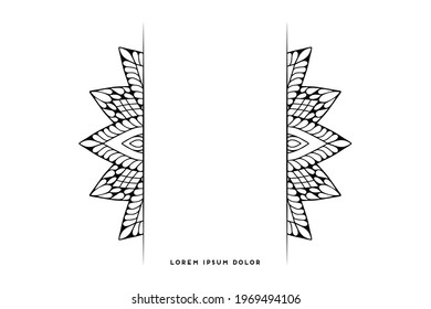 Dreamy wallpaper with mandala pattern