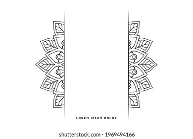 Dreamy wallpaper with mandala pattern