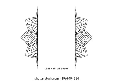 Dreamy wallpaper with mandala pattern
