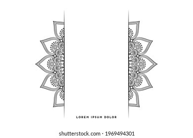 Dreamy wallpaper with mandala pattern