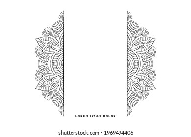 Dreamy wallpaper with mandala pattern