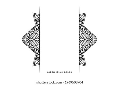 Dreamy wallpaper with mandala pattern