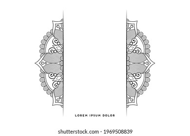 Dreamy wallpaper with mandala pattern