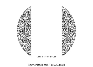Dreamy wallpaper with mandala pattern