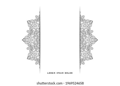 Dreamy wallpaper with mandala pattern