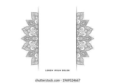 Dreamy wallpaper with mandala pattern