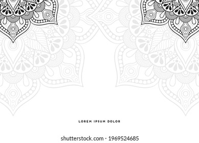 Dreamy wallpaper with mandala pattern