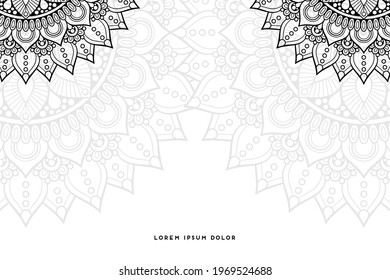 Dreamy wallpaper with mandala pattern