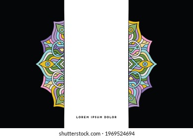 Dreamy wallpaper with mandala pattern
