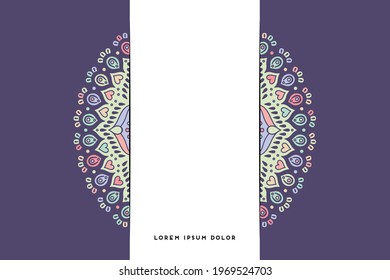 Dreamy wallpaper with mandala pattern