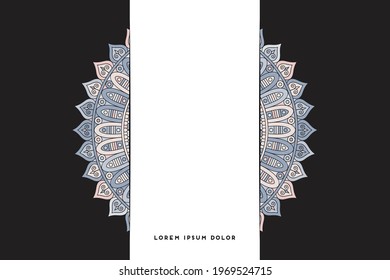 Dreamy wallpaper with mandala pattern
