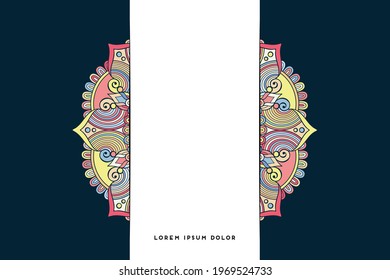 Dreamy wallpaper with mandala pattern