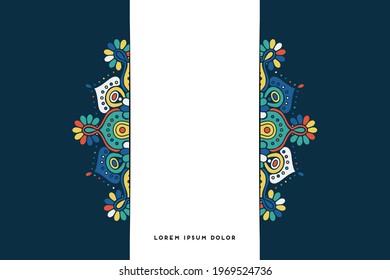 Dreamy wallpaper with mandala pattern