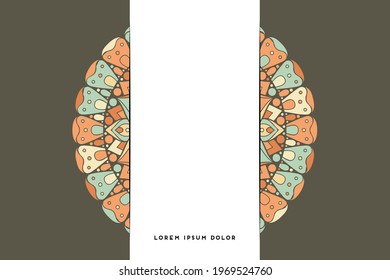 Dreamy wallpaper with mandala pattern