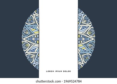 Dreamy wallpaper with mandala pattern