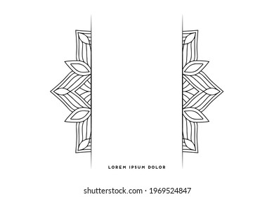 Dreamy wallpaper with mandala pattern