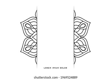 Dreamy wallpaper with mandala pattern
