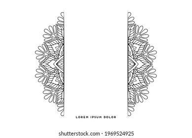 Dreamy wallpaper with mandala pattern