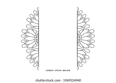 Dreamy wallpaper with mandala pattern
