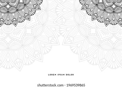 Dreamy wallpaper with mandala pattern
