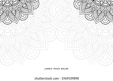 Dreamy wallpaper with mandala pattern