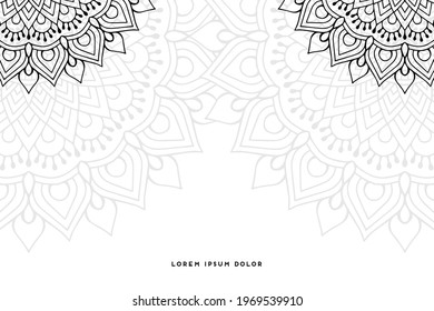 Dreamy wallpaper with mandala pattern