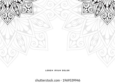 Papel pintado de ensueño con un patrón de mandala