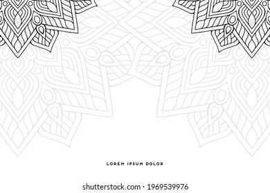 Dreamy wallpaper with mandala pattern