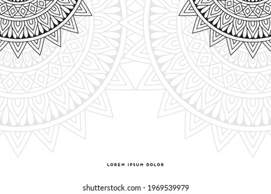 Dreamy wallpaper with mandala pattern