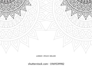 Dreamy wallpaper with mandala pattern