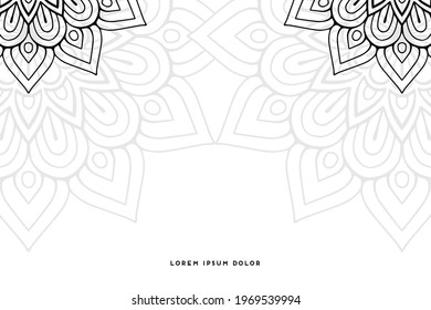 Dreamy wallpaper with mandala pattern
